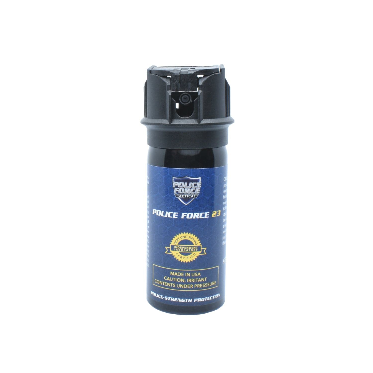 Police Force 23 Stream Pepper Spray with Flip Top Safety Cap