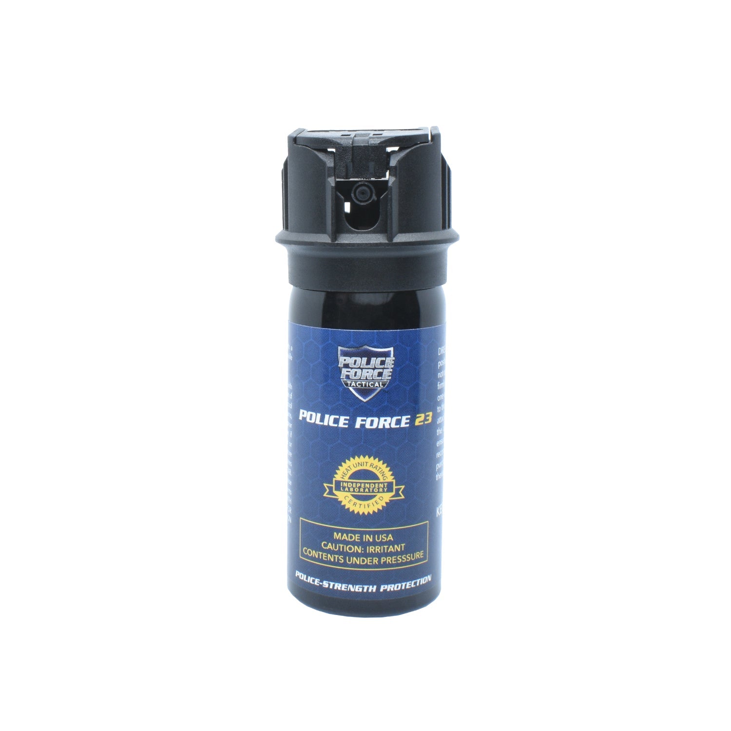 Police Force 23 Stream Pepper Spray with Flip Top Safety Cap